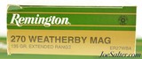 Remington 270 Weatherby Magnum Ammo 135 Grain Extended Range 40 Rds. - 2 of 3