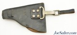 WWII Italian Model 1934 Black Holster w/Clip - 2 of 4