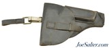 WWII Italian Model 1934 Black Holster w/Clip - 1 of 4