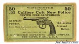 Excellent Sealed! Winchester 32 Colt New Police Ammo "Picture Box" - 1 of 6