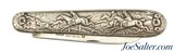 Sterling Silver Folding Fruit Knife William Needham Sheffield 1916 Fox Hunt - 1 of 4