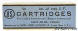 Full & Sealed US Cartridge Co. 38 Long Colt Ammo Lowell, Mass - 2 of 6