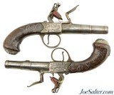 Lovely Pair of 18th Century British Flintlock Turn-Off Pistols - 1 of 15