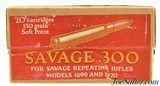 Sealed! 300 Savage Ammo Box Savage Corp Model 1899 & 1920 - 1 of 5