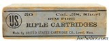 Full & Sealed! US Cartridge Co. 38 Short Rim Fire Black Powder Ammo Lowell - 2 of 6