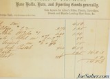 Rare 1870's NY Sporting Goods Ledger Ethan Allen, Baseball, Fishing Tackle - 5 of 6