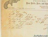 Rare 1870's NY Sporting Goods Ledger Ethan Allen, Baseball, Fishing Tackle - 6 of 6