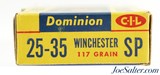 Excellent Dominion CIL 25-35 Ammunition 117 Grain Soft-Point Full Box - 3 of 6