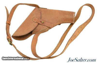 WW2 British WWII Flare Pistol Holster & Shoulder Strap, J.L.F. & Co 1942