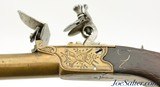 Pair of Unusual Flintlock Blunderbuss Folding Trigger Pocket Pistols - 6 of 15