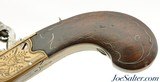 Pair of Unusual Flintlock Blunderbuss Folding Trigger Pocket Pistols - 5 of 15