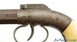 Scarce Engraved Manhattan Bar Hammer Single Shot Pistol Ivory Grips - 6 of 13