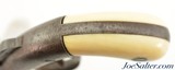 Scarce Engraved Manhattan Bar Hammer Single Shot Pistol Ivory Grips - 9 of 13
