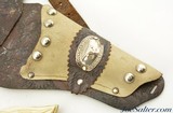 Set of Hubley "Texan JR" GOLD Die-Cast Cap Pistols/Holster Rig - 10 of 11