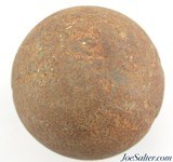 1800's 42 Pound Cannon Cast Iron Shot Ball - 2 of 2