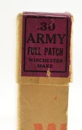 Purple Label Winchester 30 Army Full Patch Ammo 30-40 Krag Model 95 - 5 of 6