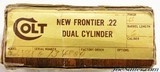 LNIB Colt New Frontier Dual Cylinder 22LR/ 22 WMR 6 Inch Barrel Mfg 1975 - 14 of 14