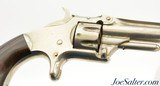 Smith & Wesson No. 1 Third Issue 22 RF Revolver Nickel Tight & Excellent - 3 of 13