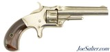 Smith & Wesson No. 1 Third Issue 22 RF Revolver Nickel Tight & Excellent - 1 of 13