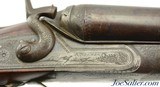 English R. Redman Double Barrel 10 Gauge Hammer Shotgun London Antique - 7 of 15
