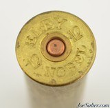 Paper Lined Brass 12 Gauge Shotgun Shell Eley Nobel #5 Shot London - 3 of 3