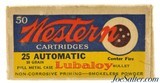 Western "Bullseye Target" Logo Box 25 Auto Lubaloy Full Box Ammo - 1 of 6