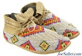 Antique Northern Plains Native American Moccasins