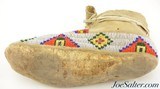 Antique Northern Plains Native American Moccasins - 5 of 13