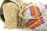 Antique Northern Plains Native American Moccasins - 12 of 13