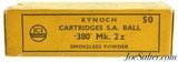 Full Box Kynoch 380 Mk 2z
British Revolver Cartridges 50 Rounds - 2 of 4