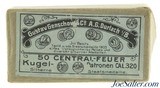 Excellent Sealed! Gustav Genschow & Co..320 Cal Revolver Ammo Metal Tin 50rnds - 1 of 4