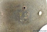 Original WWII German M35 Helmet - 5 of 8
