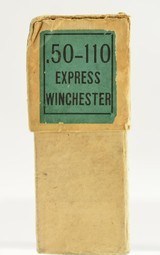 Scarce Early Green Label 50-110 Express WCF Black Powder Ammo Model 1886 - 4 of 9