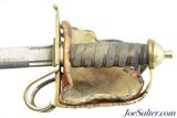 Scottish Officer’s Dress Broadsword with Unusual Half-Basket Guard - 9 of 15