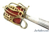 Scottish Officer’s Dress Broadsword with Unusual Half-Basket Guard - 1 of 15