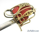 Scottish Officer’s Dress Broadsword with Unusual Half-Basket Guard - 3 of 15