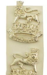 Duke Of Connaught's Royal Canadian 6Th Hussars Officer's Collar Badges - 1 of 4