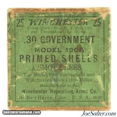 Full Box Primed Shells Winchester 30 Government Model 1906 (.30-06)