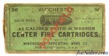 Rare Winchester 45 S&W Schofield Black Powder Ammunition Full Box - 1 of 9