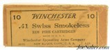 Full and Sealed! 1920's Box Winchester 41 Swiss Rim Fire Ammo - 2 of 6