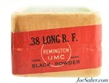 Sealed! Box Remington UMC 38 Long Rim Fire Black Powder Ammunition - 3 of 6