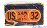 Excellent Sealed! US Cartridge Co. 32 S&W BP Ammo Lowell, Mass Full Box - 5 of 6