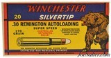 Outstanding Winchester "Bear" Box 30 Rem Ammo Crisp & Bright - 1 of 7
