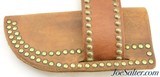 Traditional Contemporary Crow Tribe Brass Tack Knife Sheath and Belt - 2 of 6