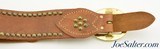 Traditional Contemporary Crow Tribe Brass Tack Knife Sheath and Belt - 4 of 6