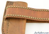 Traditional Contemporary Crow Tribe Brass Tack Knife Sheath and Belt - 5 of 6