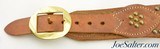 Traditional Contemporary Crow Tribe Brass Tack Knife Sheath and Belt - 3 of 6