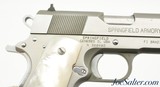 Springfield Armory 1911-A1 Stainless 45 ACP Custom Pearl Grips Excellent - 3 of 11