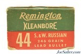 Post WWII Remington Kleanbore 44 S&W Russian Ammunition Full Box 246 Gr - 5 of 7