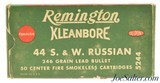 Post WWII Remington Kleanbore 44 S&W Russian Ammunition Full Box 246 Gr - 1 of 7